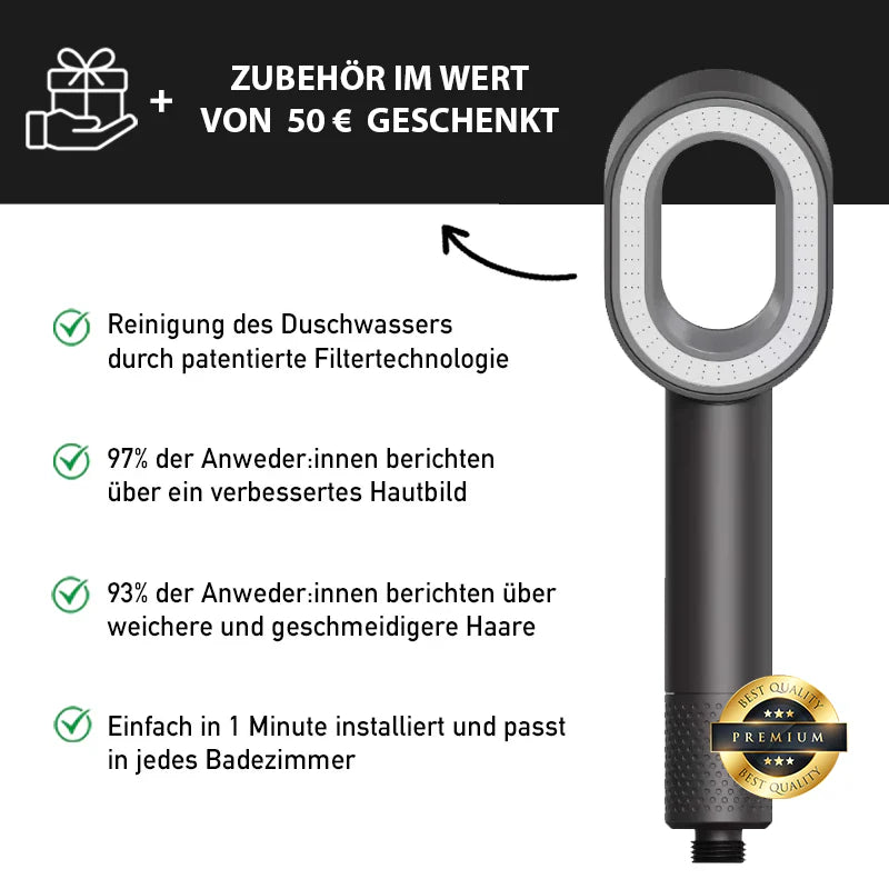Doyoo Pure™ 3in1 Premium Filterduschkopf